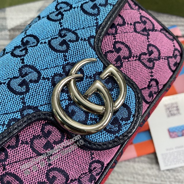 Gucci經典百搭女包 古馳GG Marmont Mini女包 Gucci全皮鏈條迷你小挎包 476433  ydg3272